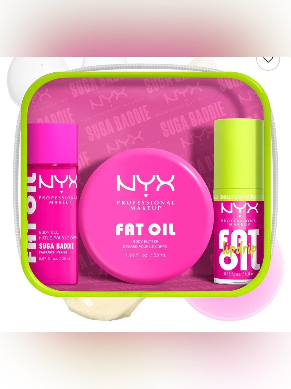 NYX FAT OIL LIP & BODY KIT SUGA BADDIE